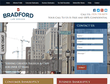 Tablet Screenshot of bradford-law.com